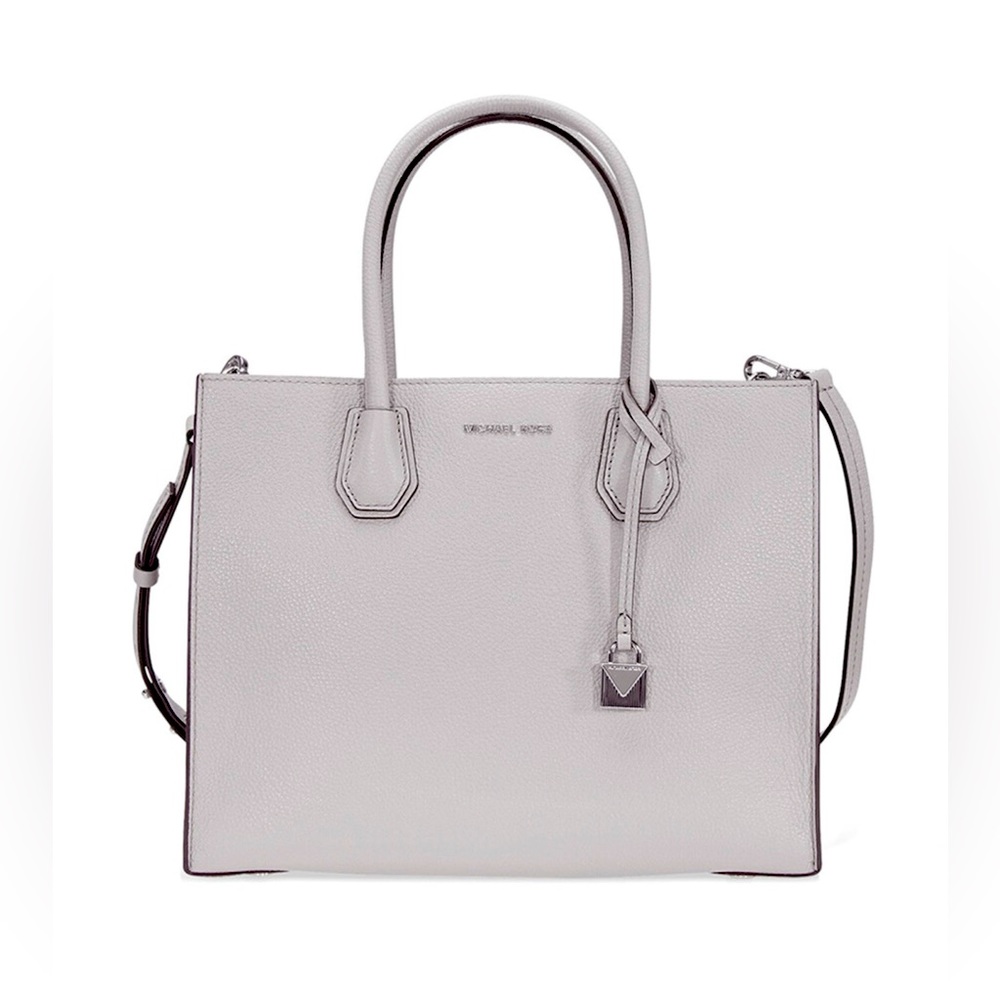 Michael Kors Large Gray Pebbled Leather Tote